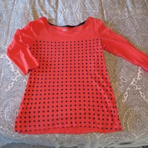 Coral Lightweight Merona Top Sz M